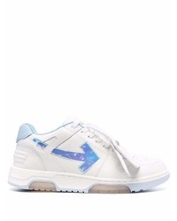 Off-White Iridescent Logo Lace Up Sneakers