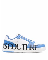 VERSACE JEANS COUTURE Logo Printed Leather Sneakers