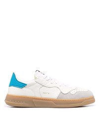 RUN OF Panelled Leather Low Top Sneakers