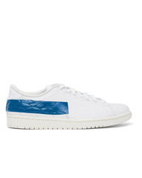 NIKE JORDAN White And Blue Air Jordan 1 Centre Court Sneakers