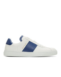 Paul Smith White And Blue Levon Sneakers