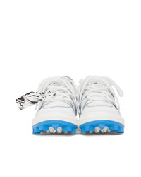 Off-White White And Blue Mountain Cleats Sneakers