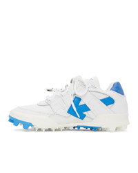 Off-White White And Blue Mountain Cleats Sneakers