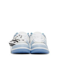 Off-White White And Blue Out Of Office Sneakers