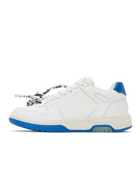 Off-White White And Blue Out Of Office Sneakers