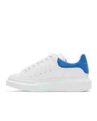 Alexander McQueen White And Blue Oversized Sneakers