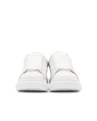 Alexander McQueen White And Blue Oversized Sneakers