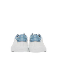 Givenchy White And Blue Urban Street Sneakers