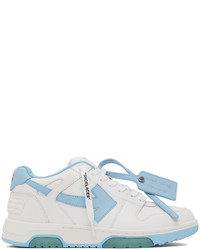 Off-White White Blue Out Of Office Ooo Sneakers