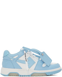 Off-White White Blue Out Of Office Sneakers