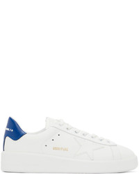 Golden Goose White Blue Purestar Sneakers