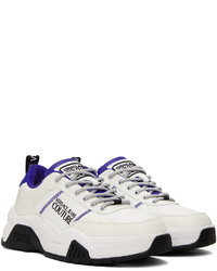 VERSACE JEANS COUTURE White Blue Sneakers