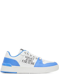 VERSACE JEANS COUTURE White Blue Starlight Sneakers