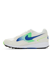 Nike White And Blue Air Skylon Ii Sneakers