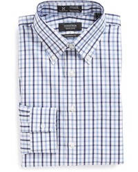 Nordstrom Smartcaretm Wrinkle Free Traditional Fit Plaid Dress Shirt