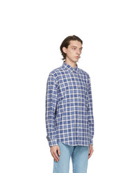 Polo Ralph Lauren Blue Oxford Plaid Shirt