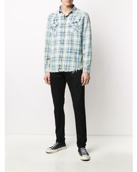 Family First Checked Washed Effect Cotton Shirt