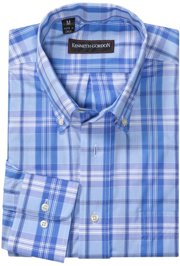 Kenneth Gordon Cotton Plaid Shirt, $49 | Sierra Trading Post | Lookastic