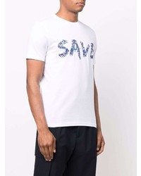 Save The Duck Ayan Logo Print Organic Cotton T Shirt