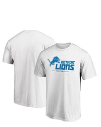 FANATICS Branded White Detroit Lions Team Lockup Logo T Shirt