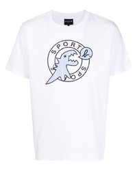 SPORT b. by agnès b. Dino Plaid Check Logo T Shirt