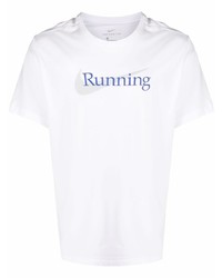 Nike Dri Fit Running Swoosh Slogan Print T Shirt