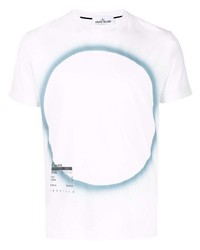 Stone Island Eclipse Print Cotton T Shirt