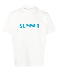 Sunnei Embroidered Logo T Shirt