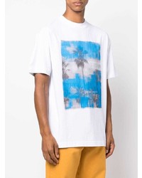 Palm Angels Graphic Print Cotton T Shirt