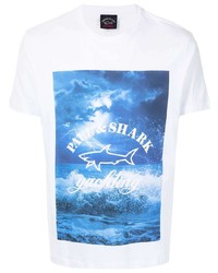 Paul & Shark Graphic Print Short Sleeved T Shirt