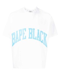 BAPE BLACK *A BATHING APE® Logo Print Short Sleeve T Shirt