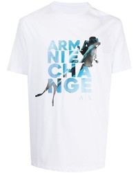 Armani Exchange Logo Print T Shirt