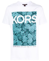 Michael Kors Michl Kors Tropical Logo Print T Shirt