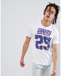 New Era Nfl Giants Mesh T Shirt In White
