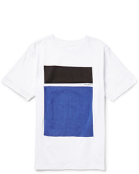 Saturdays Surf NYC Off Color Blocks Printed Cotton Jersey T Shirt