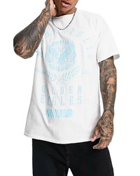 Topman Oversize Minneapolis Golden Eagles Graphic Tee In White At Nordstrom