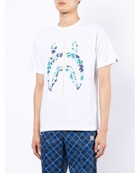 A Bathing Ape Shark Motif Cotton T Shirt