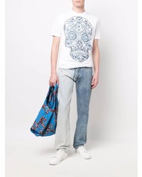 Junya Watanabe MAN Skull Floral Print T Shirt