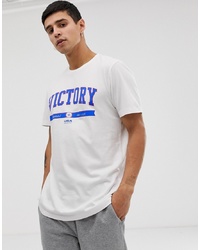 New Look T Shirt With Victory Print In White