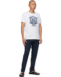 Dolce & Gabbana White Heraldic Print T Shirt