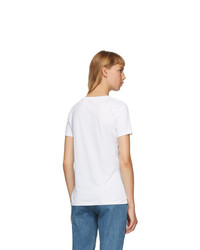 Helmut Lang White Logo T Shirt