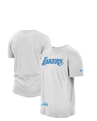 New Era White Los Angeles Lakers 202021 City Edition T Shirt