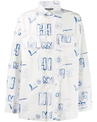 Jacquemus Felix Scribble Print Shirt