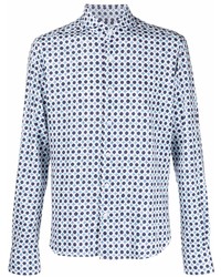 Orian Geometric Pattern Cotton Shirt