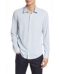 BOSS Ronni Button Up Shirt In Open Green At Nordstrom