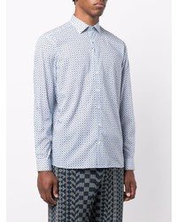 Etro Square Pattern Cotton Shirt