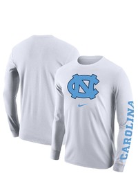 Nike White North Carolina Tar Heels Team Lockup 2 Hit Long Sleeve T Shirt At Nordstrom