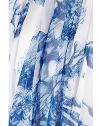 Alice + Olivia Kiernan Printed Silk Chiffon Maxi Dress