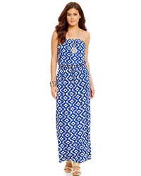 Macbeth Collection Strapless Maxi Dress