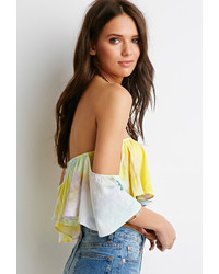 Forever 21 Tie Dye Off The Shoulder Top